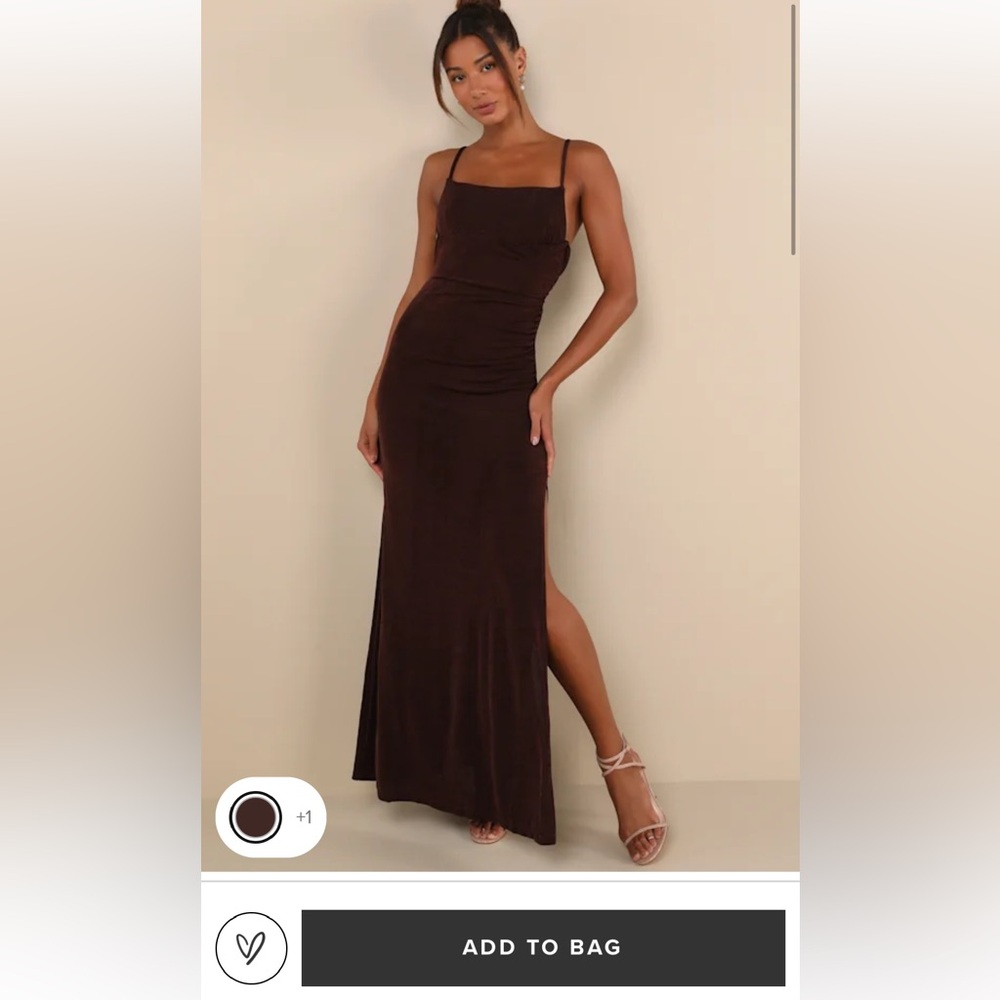 Lulus Dark Brown Dress